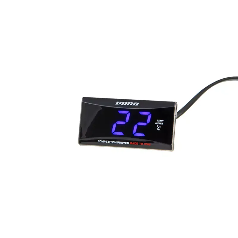 Thermomètre Digital – VOCA Racing Temp Meter Led Bleu 1/8 Connectique noire Bon Plan