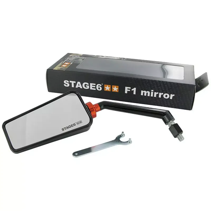 Rétroviseur gauche Stage6 SSP F1 carbone mat M8 M10 Populaire