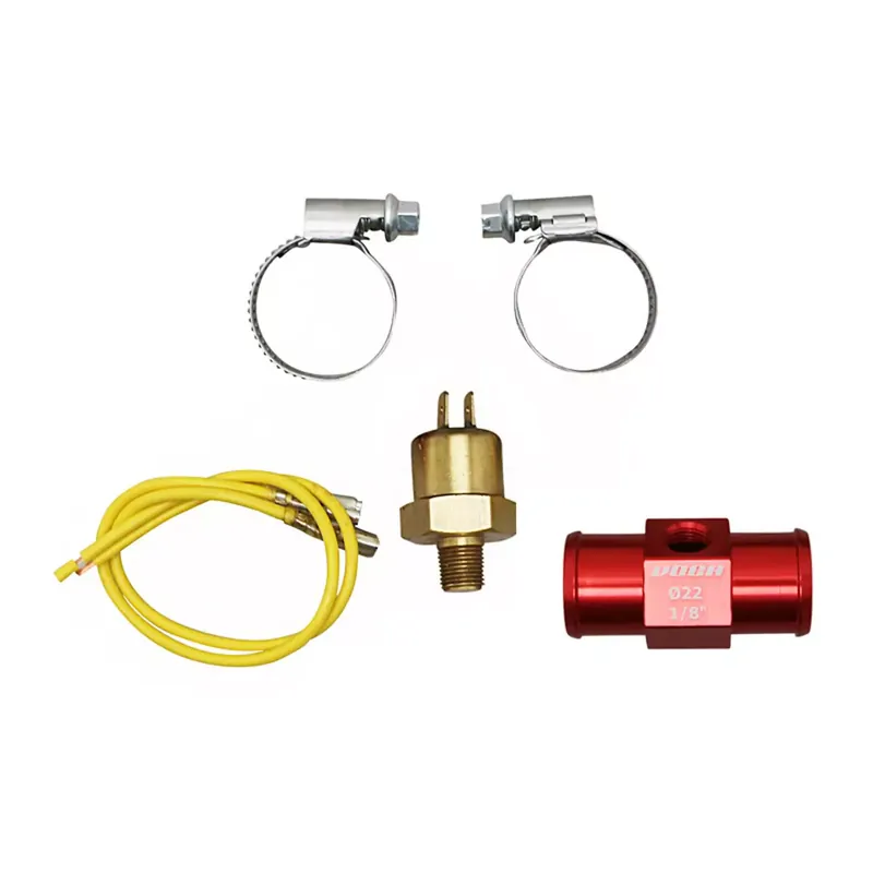 Retour Gratuit Adaptateur avec Sonde de température sur Durite Refroidissement – 22 mm VOCA Racing Rouge