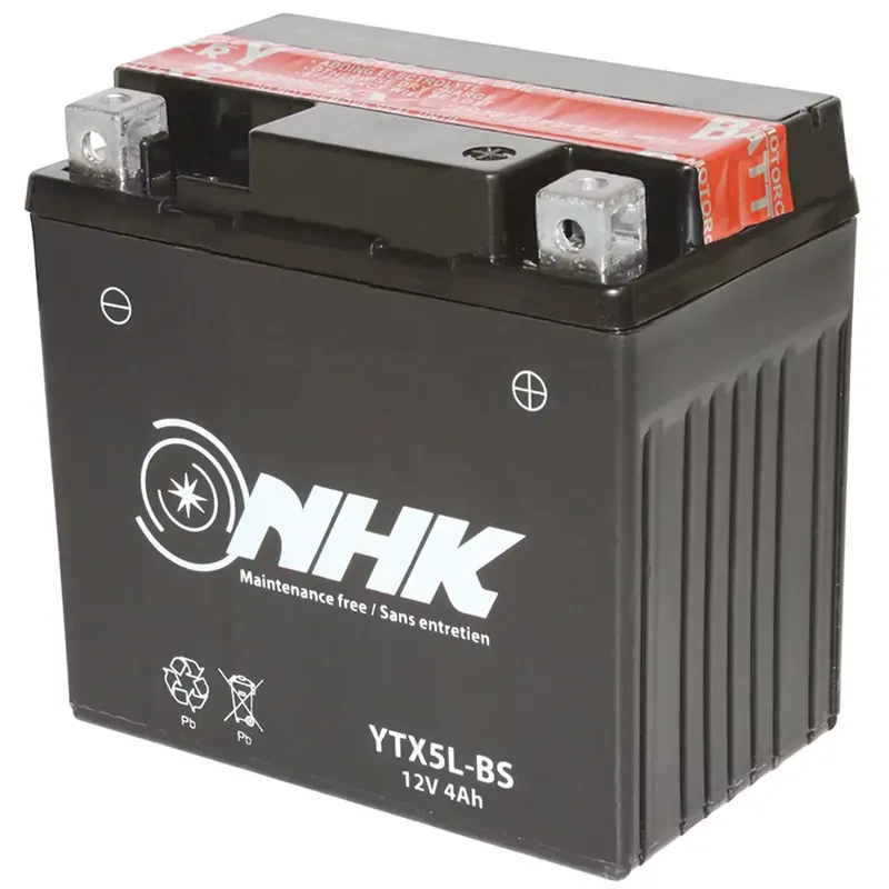 Batterie 12V 4 Ah NTX5L-BS MF / YTX5L-BS – NHK sans entretien +D Satisfait Ou Remboursé