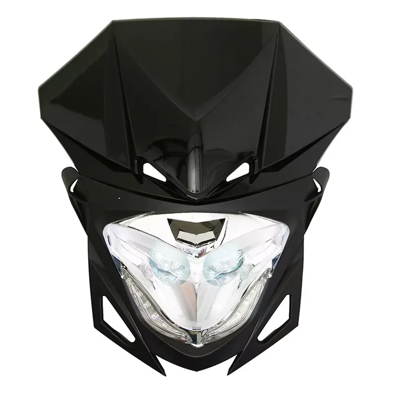 Super Prix Tête de Fourche / Plaque phare – RR8 2x20w Noir à Leds blanc