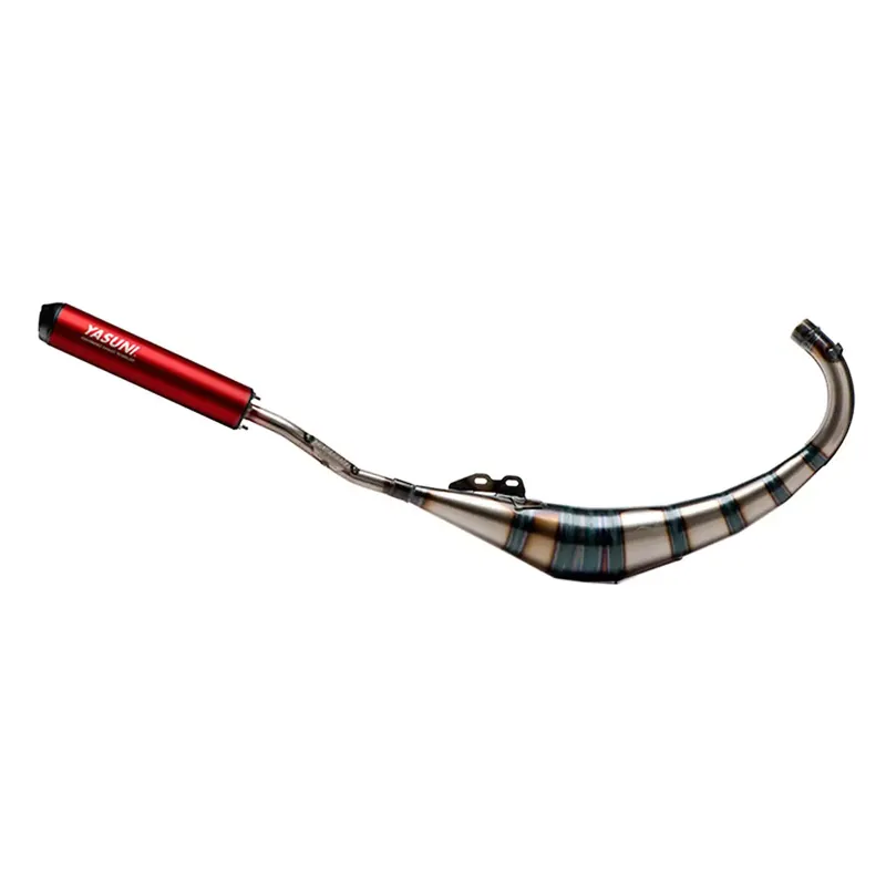 Meilleur Choix Pot Passage Bas AM6 Derbi Senda 50 / 70cc – R2 Max Red Yasuni