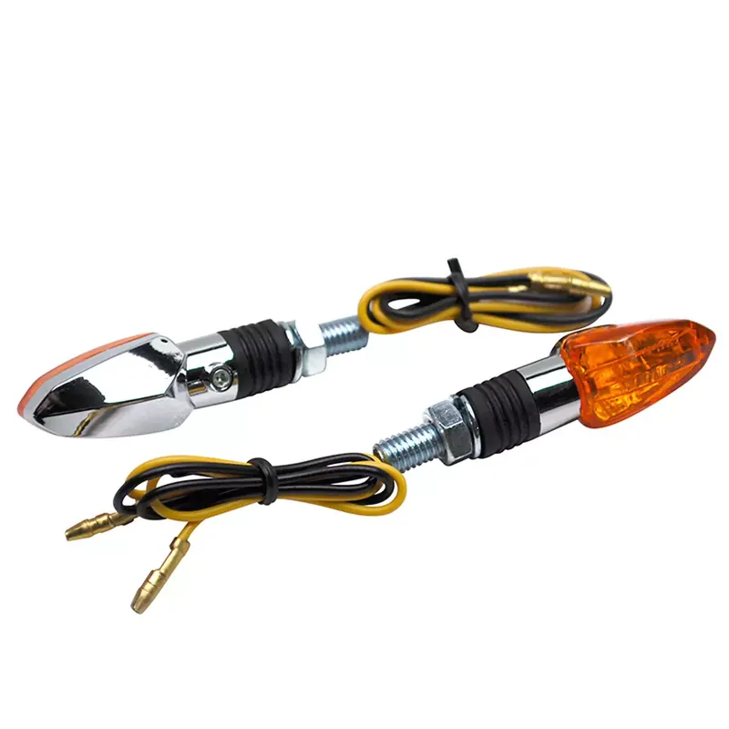 Acheter En Ligne Clignotants Replay Micro Flèche orange chrome ampoule BAU9S (paire)