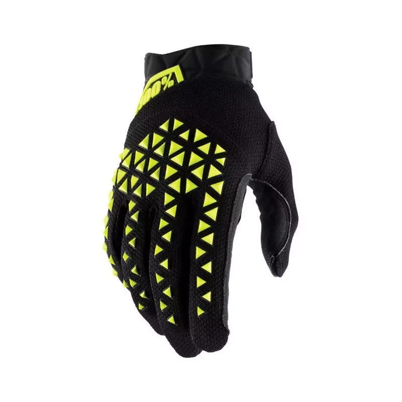 Remise Gants Cross – 100% Airmatic Printemps / été – Jaune Fluo S