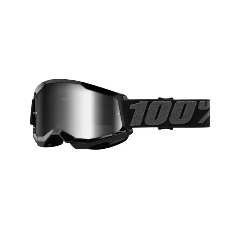 Masque / Lunettes Cross – 100% Strata 2 Essentiel Noir Ecran Miroir Super Prix