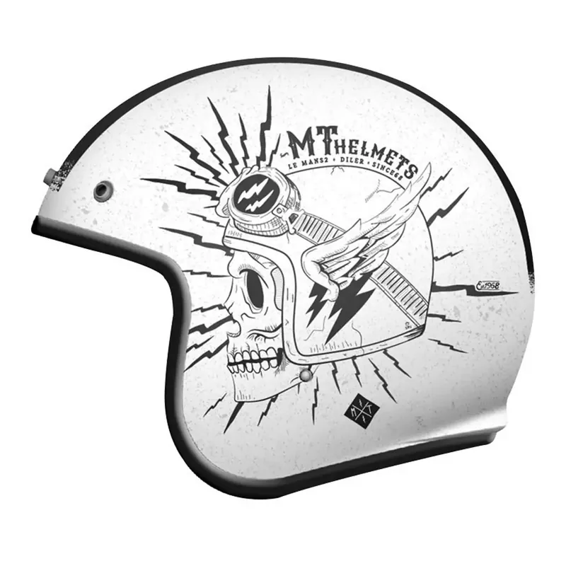 Casque Jet – MT Le Mans 2 SV Diler Blanc XS Produit De Marque