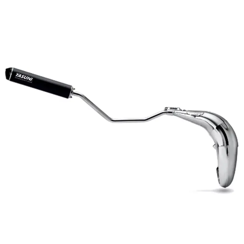 Pot Passage Haut Droit Rieju MRT 50 / 70cc – Cross ML Max Black / Chrome Yasuni Acheter Direct