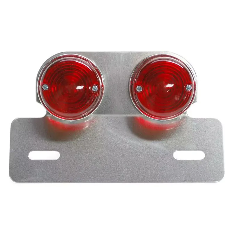 Feu arrière / support de plaque – Replay Alu Rouge à 2 ampoules Soldes