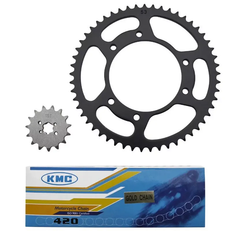 Kit chaîne Derbi Senda 2000 à 2001 – 15 x 53 420 / 105mm 6T KMC Commander Vite