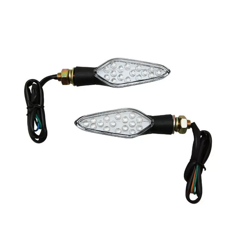 Offre Exclusive Clignotants Avoc Hiro 18 LED transparent noir moto