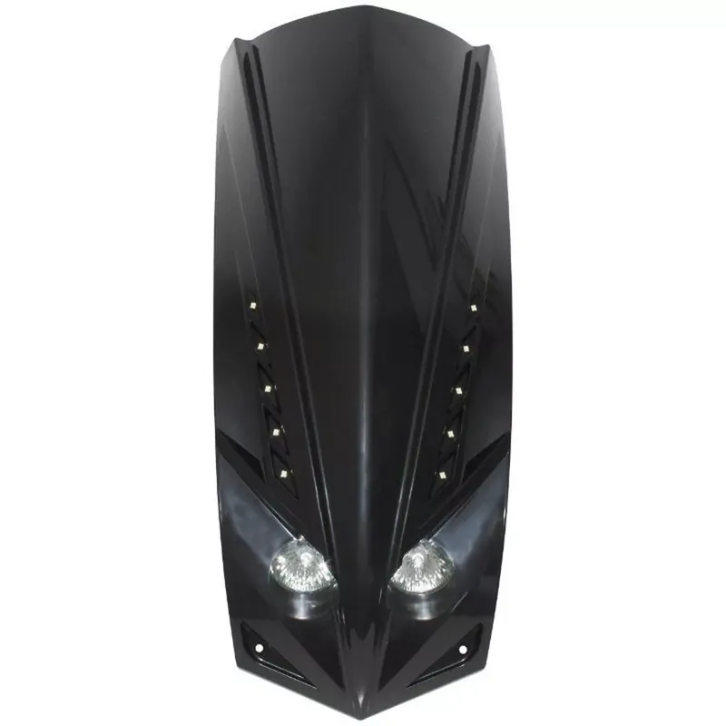 Face Avant Peugeot Ludix Double Optique – Noir brillant à Leds Bon Marché