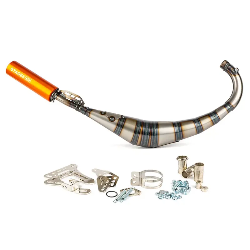 Pot Passage Bas AM6 Derbi Senda 50 / 88cc – Streetrace CNC Orange Stage6 Top Vente