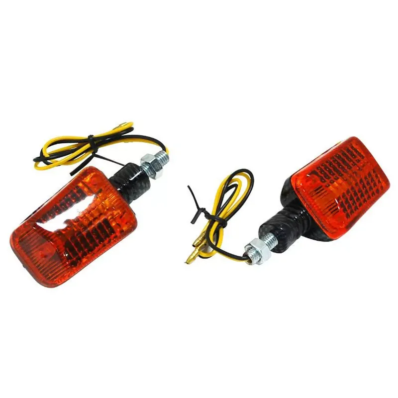 Clignotant universel Replay mini rectangle BA9S orange carbone (paire) Paiement Sécurisé