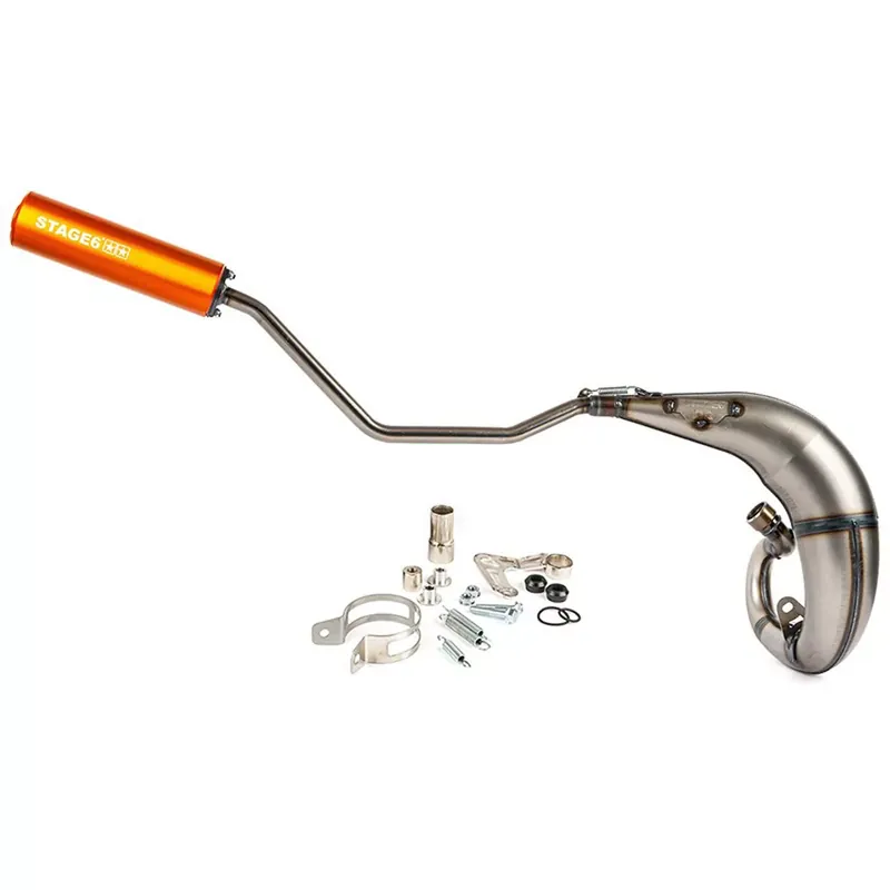 Nouvelle Collection Pot Passage Haut Droit Rieju MRT 50 / 77cc – Streetrace CNC Orange Stage6
