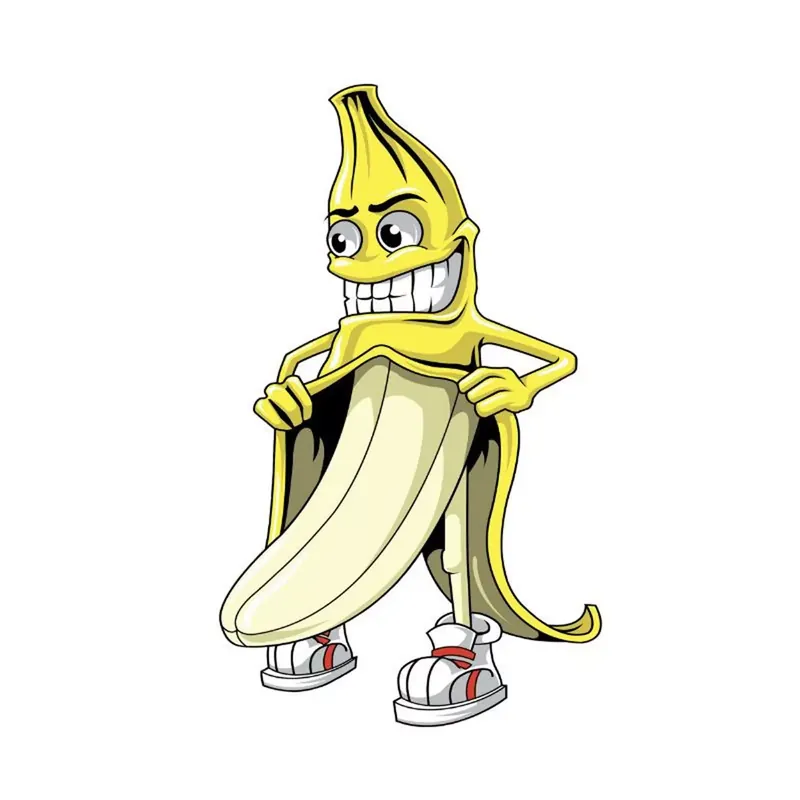 Promotion Saisonnière Autocollant / Sticker – LETHAL THREAT Mini Vilain Banana 6 x 8cm