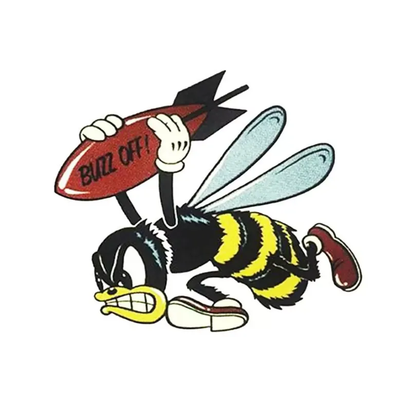 Autocollant / Sticker – LETHAL THREAT Mini Vilain Abeille Tueuse 6 x 8cm Soldes