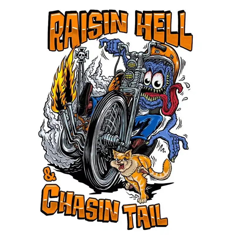 Achat Immédiat Autocollant / Sticker – LETHAL THREAT Mini Chasin Tail 6 x 8cm