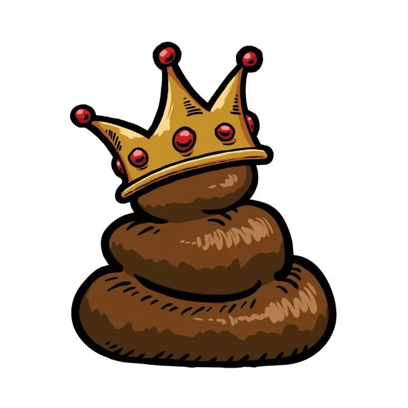 Jusqu&rsquo;à Épuisement Des Stocks Autocollant / Sticker – LETHAL THREAT Mini King Shit 6 x 8cm