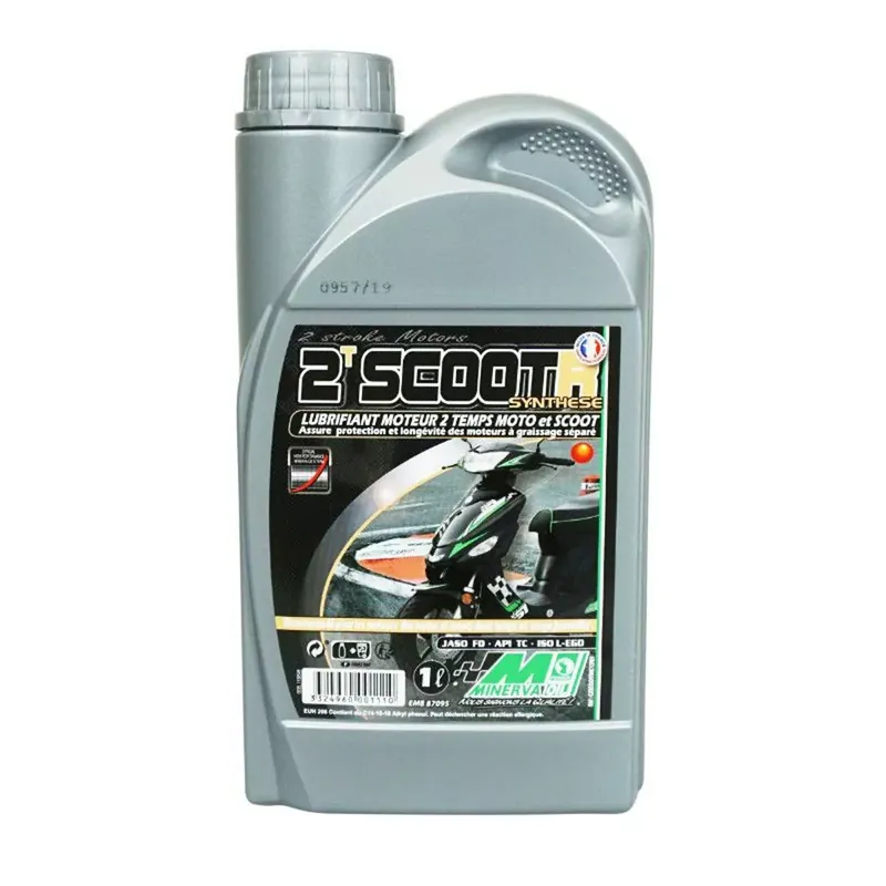 Huile Moteur 2T – ScootR Minerva Oil 1L Bon Marché