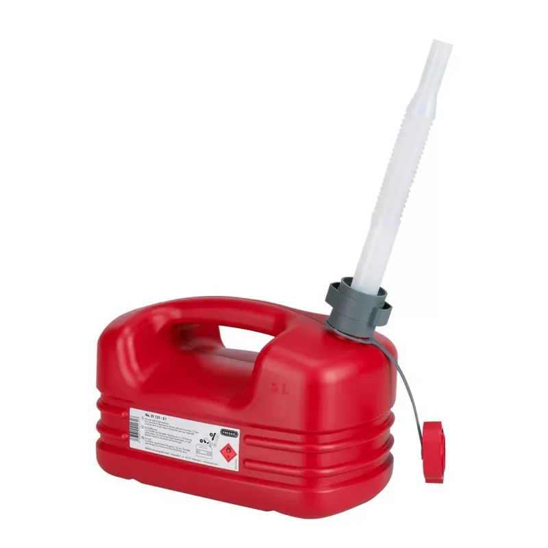 Must-Have Jerrycan / Bidon Essence 5L Rouge avec bec flexible – Pressol