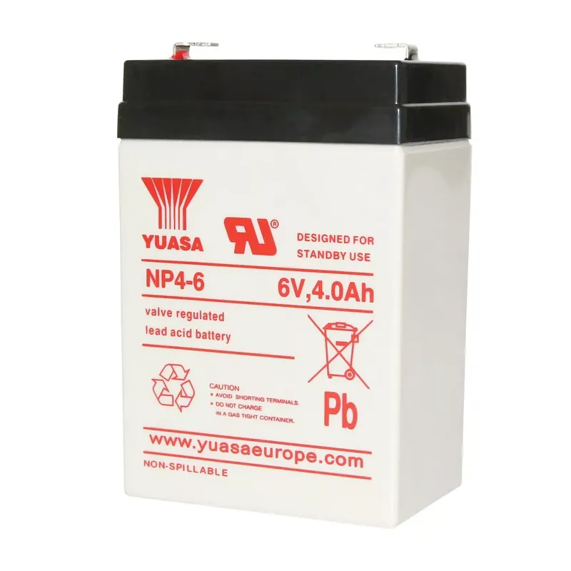 Batterie 6V 4 Ah NP4-6S – Yuasa sans entretien VRLA Spécial Honda Dax 50cc Nouveauté