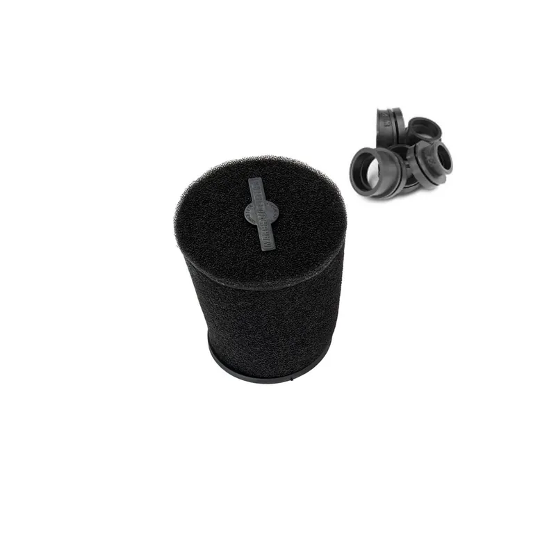 Achat Immédiat Filtre à air PHBG / PHBN / PHVA / PHBH / Mikuni TM – Marchald Power Filter 28mm à 43mm droit / coudé 25 degrés L 170mm Noir