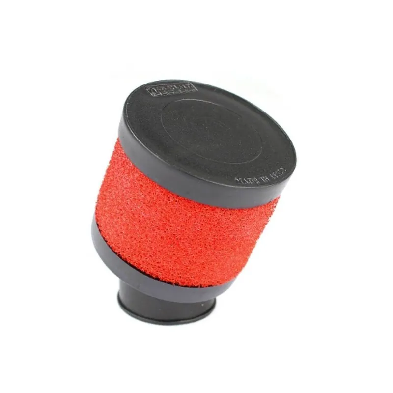 Filtre à air Peugeot Buxy Speedfight Trekker / Honda / Kymco / Sym – Marchald Small Filter 28mm coudé 30 degrés L 95mm Rouge Promotion