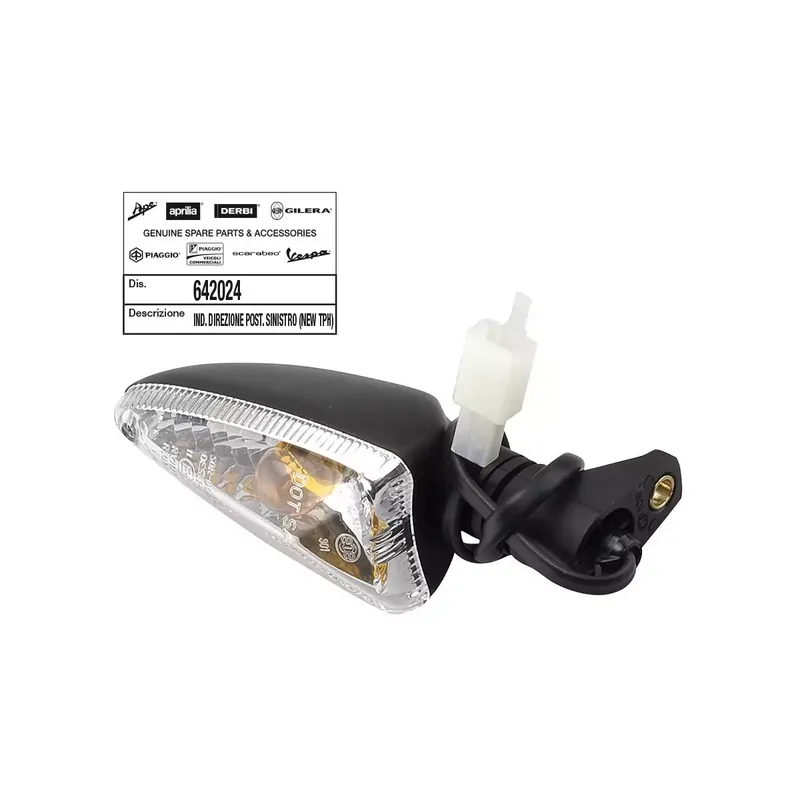 Dernière Chance Clignotant arrière gauche transparent origine Piaggio Typhoon Aprilia SR Motard 50 642024