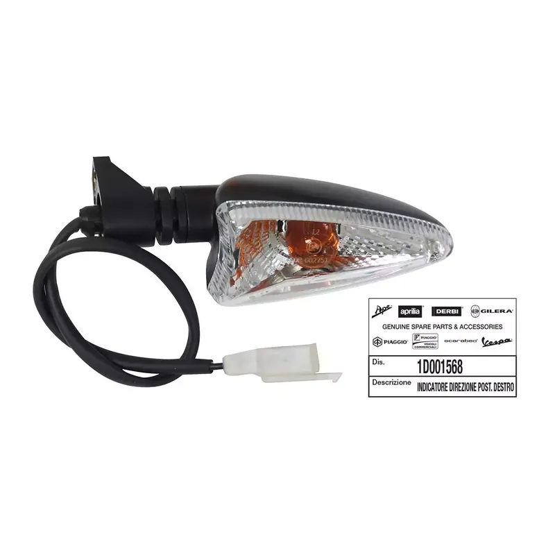 Offre Exclusive Clignotant arrière droit transparent origine Piaggio Typhoon Aprilia SR Motard 50 1D001568