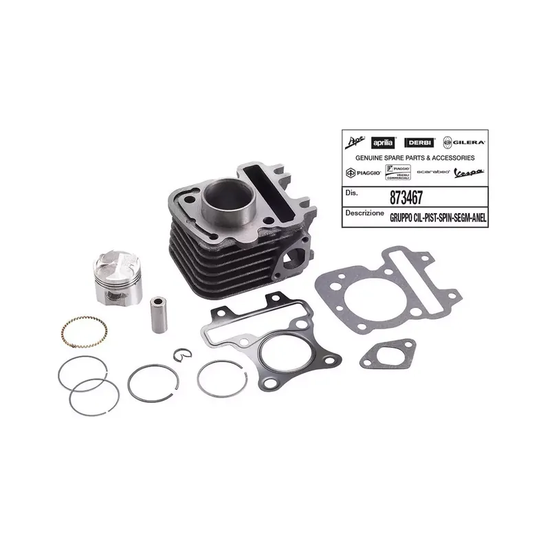 Top Vente CYLINDRE PISTON ORIGINE PIAGGIO 50 FLY 4T 2011/, VESPA LX 4T 2009/, PRIMAVERA 4T 2013//APRILIA 50 SR MOTARD 4T 2013/, SPORT-CITY