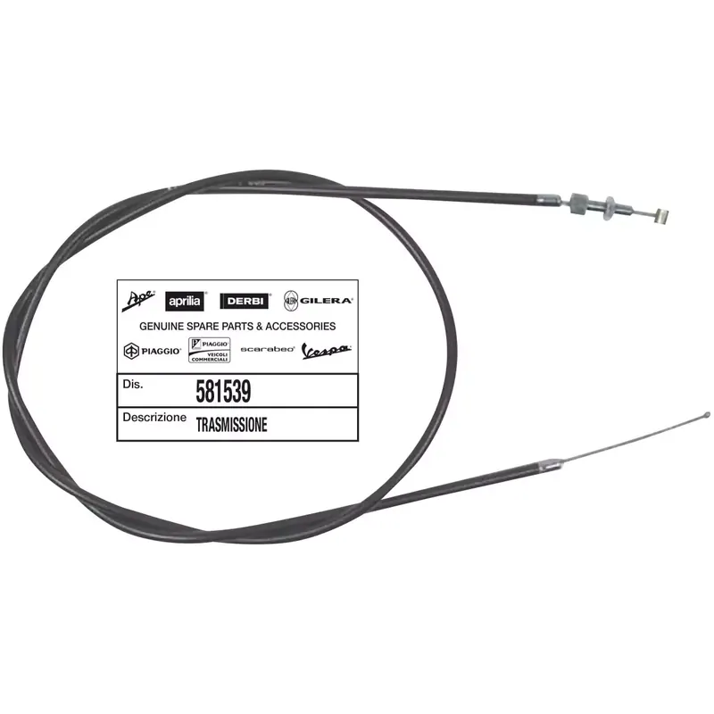 CABLE/COMMANDE/TRANSMISSION GAZ (DE POIGNEE AU REPARTITEUR) ORIGINE PIAGGIO 50 FLY, NRG, TYPHOON 2006/ Quantité Limitée