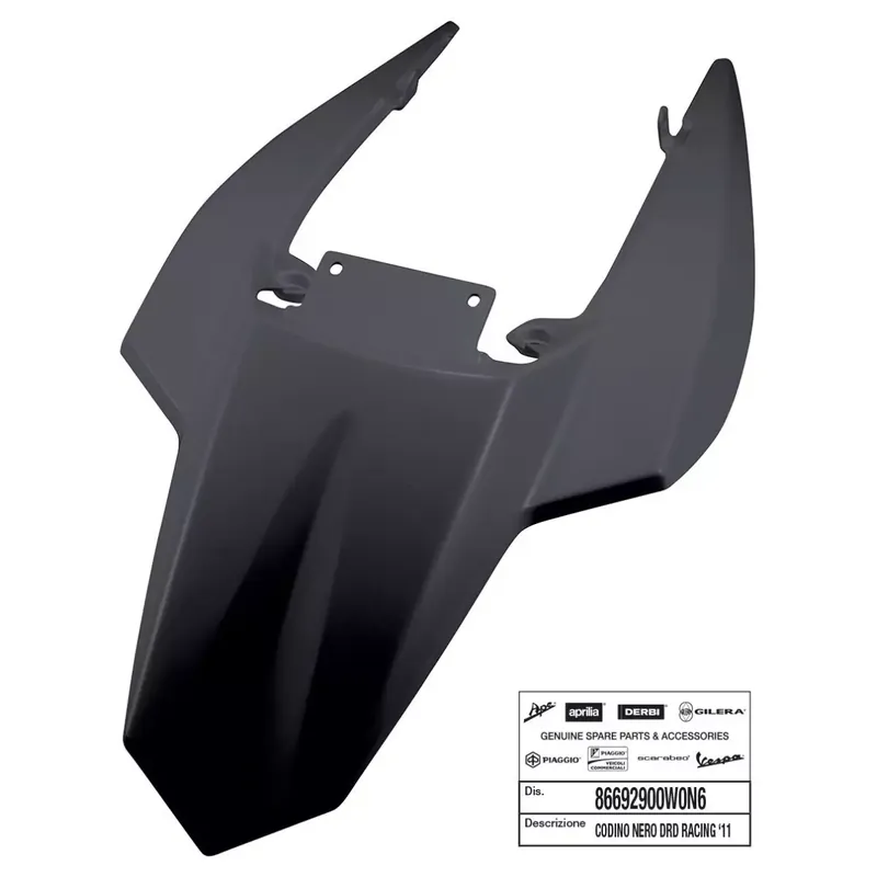 Nouvelle Collection GARDE BOUE/QUEUE ARRIERE ORIGINE DERBI 50 SENDA 2010/2017/GILERA 50 SMT, RCR 2011/2017 NOIR