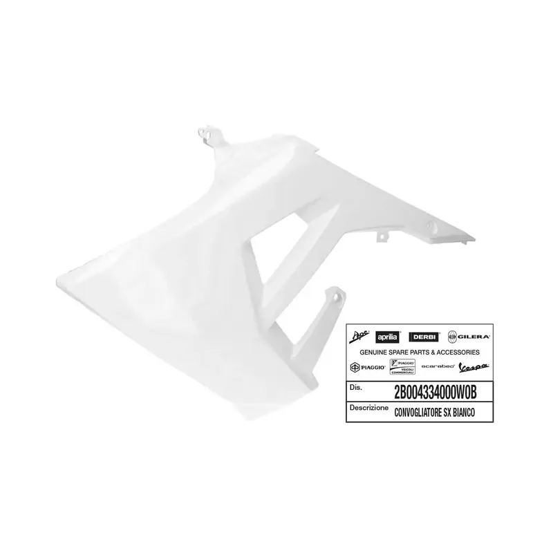 Promotion CARENAGE/DEFLECTEUR RESERVOIR GAUCHE ORIGINE DERBI 50 SENDA 2018//GILERA 50 SMT, RCR 2018/ BLANCHE