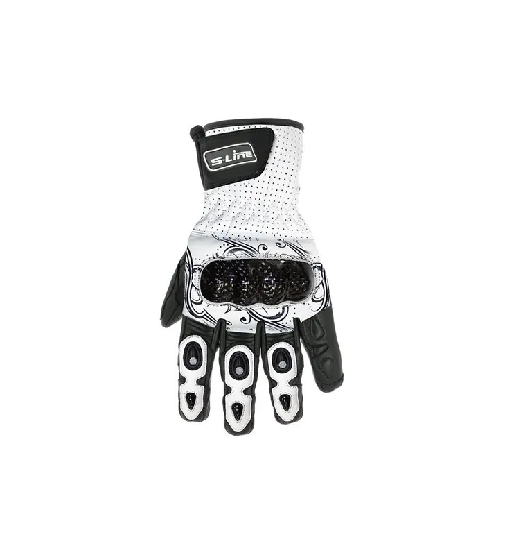 S-Line – Gants Cuir Eté Lady Coque Carbone promo Meilleur Choix
