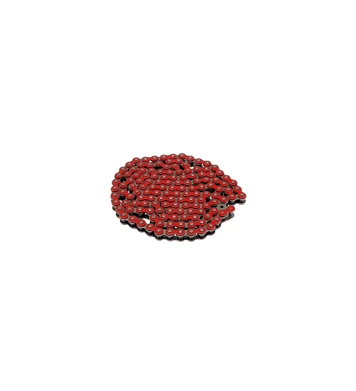 CHAINE MOTO VOCA 420 RENFORCE COULEUR ROUGE 136 MAILLONS Pas Cher