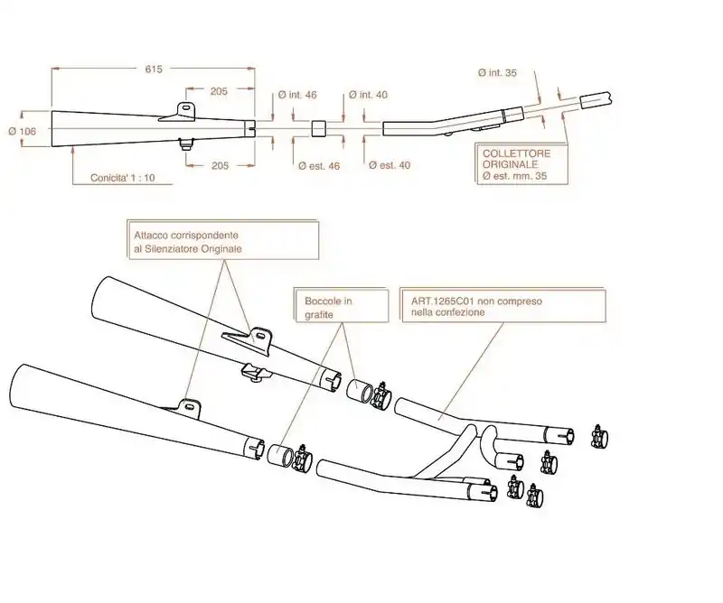 Promotion Compensateur Sito chromé pour KZ400A, B ou G