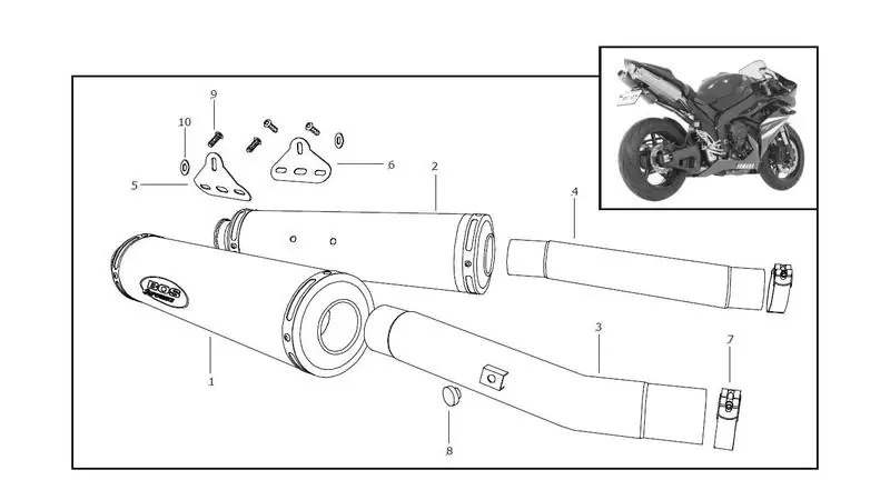 Commander Maintenant Bos 2 silencieux coniques inox pour YZF R1 2007/2008