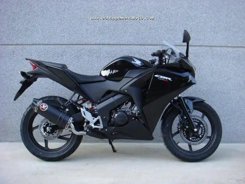 Ixil silencieux Ovale Xtrem alu noir pour CBR125 JC50 2011 Authentique