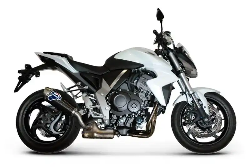 Usine Directe Silencieux Ovale Strada titane et carbone pour Honda CB1000R
