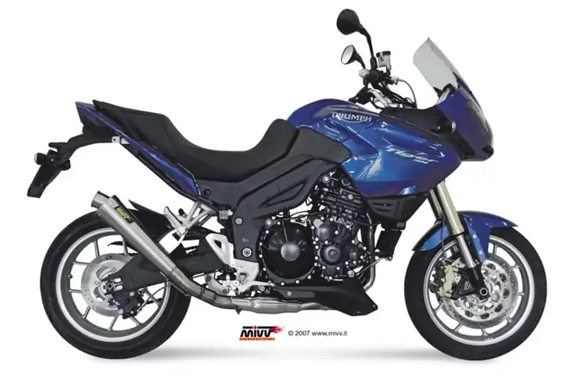 Prix Bas Mivv sil X-Cone inox position basse pour Triumph Tiger 1050 2007/2012