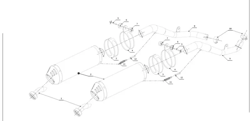 Leovince paire de silencieux MIVV carbone pour XL1000V 1999-2012 Populaire