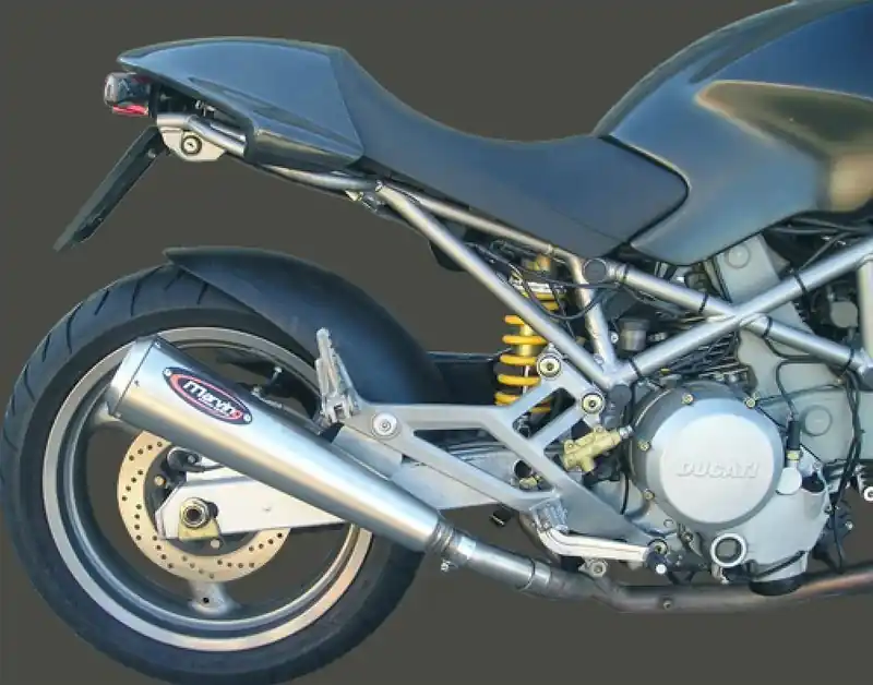 Marving 2 silencieux coniques inox bas pour Ducati Monster S4 Nouvelle Collection