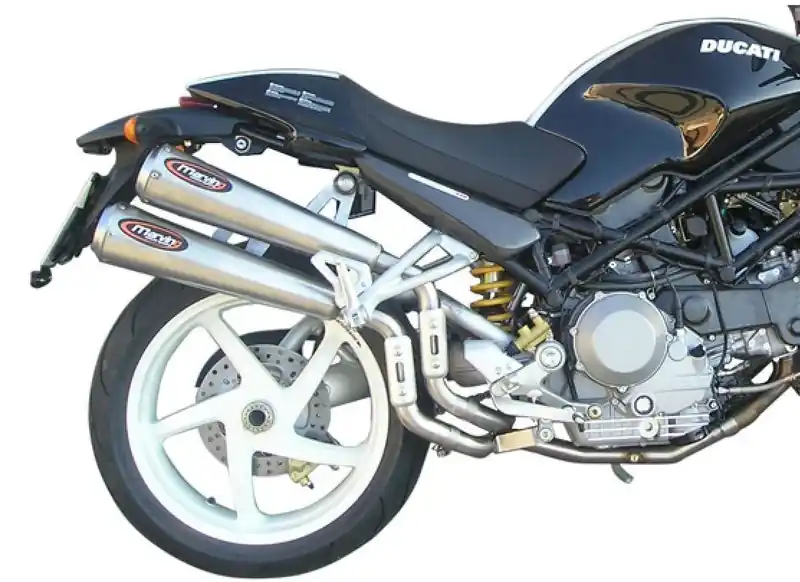 2 Silencieux Coniques inox pour Monster S4R Bon Marché