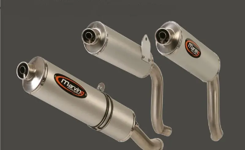 Marving 2 silencieux Superline ovale alu pour Ducati Monster S4 Quantité Limitée
