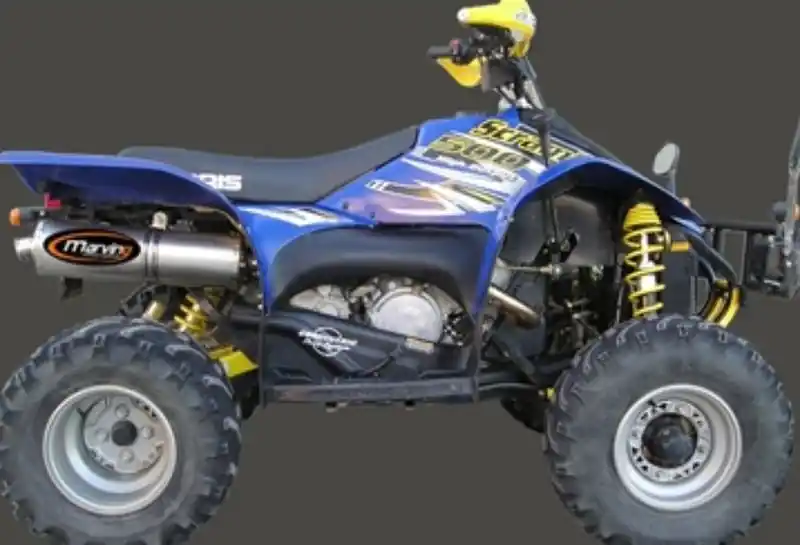 Seulement Aujourd&rsquo;hui Silencieux Marving alu ovale pour quad Polaris Scrambler 500 >2005