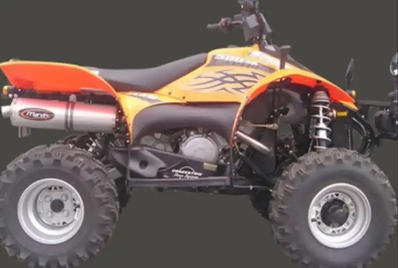 Authentique Silencieux Marving alu ovale pour quad Polaris Scrambler 500 2006>