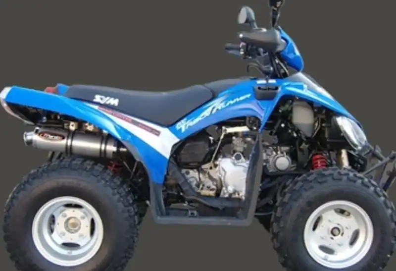 Silencieux Marving rond alu pour quad Sym Truck Runner 200 2006> Must-Have