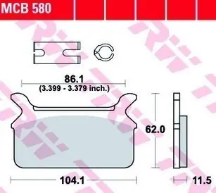 Plaquettes AR pour Harley Davidson FLT 1340 1986-1988 Haute Qualité