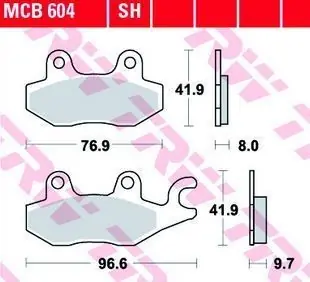 Plaquettes AR pour Daelim ET250 Quad 2005-2009 Promotion