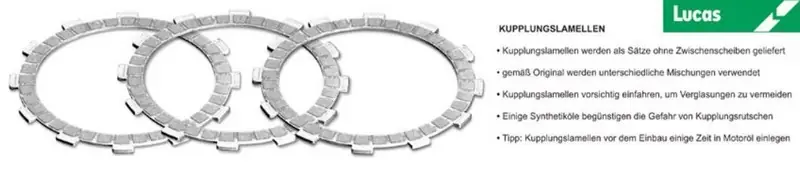 Pas Cher Jeu de disques garnis d'embrayage LUCAS pour Suzuki GS450 1980-1988